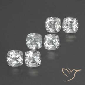 Shop natural 2.61ct Blanc Topaze gems, Coussin, from Brésil at GemSelect. In stock, global shipping!