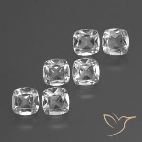 Shop natural 3.24ct Blanc clair Topaze gems, Coussin, from Brésil at GemSelect. In stock, global shipping!