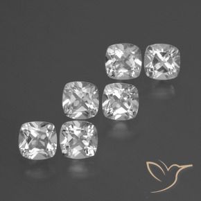 Shop natural 3.16ct Blanc clair Topaze gems, Coussin, from Brésil at GemSelect. In stock, global shipping!