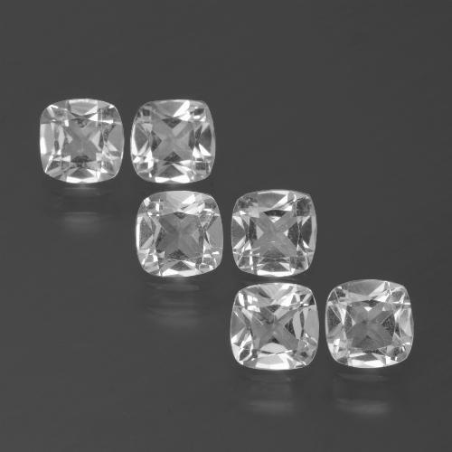 Achetez naturel 2,64ct blanc topaze gems, coupe coussin, en provenance brésil chez gemselect. en stock, livraison internationale!