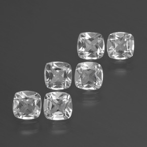 Achetez naturel 2,64ct blanc topaze gems, coupe coussin, en provenance brésil chez gemselect. en stock, livraison internationale!