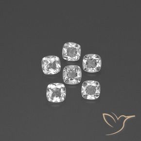 Shop natural 3.03ct Blanc clair Topaze gems, Coussin, from Brésil at GemSelect. In stock, global shipping!