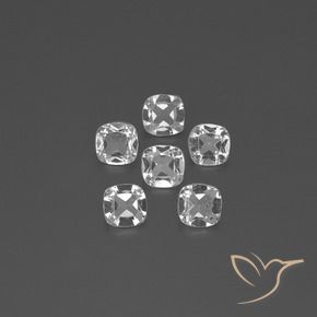 Shop natural 2.55ct Blanc clair Topaze gems, Coussin, from Brésil at GemSelect. In stock, global shipping!
