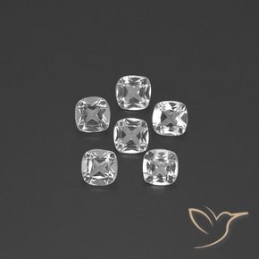 Shop natural 2.78ct Blanc clair Topaze gems, Coussin, from Brésil at GemSelect. In stock, global shipping!