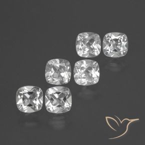 Shop natural 3.08ct Blanc Topaze gems, Coussin, from Brésil at GemSelect. In stock, global shipping!