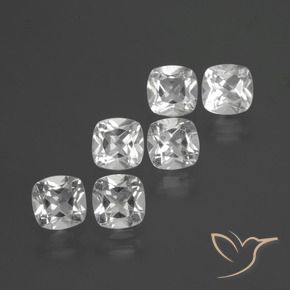 Shop natural 2.88ct Blanc clair Topaze gems, Coussin, from Brésil at GemSelect. In stock, global shipping!