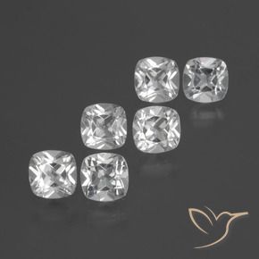 Shop natural 3.21ct Blanc Topaze gems, Coussin, from Brésil at GemSelect. In stock, global shipping!