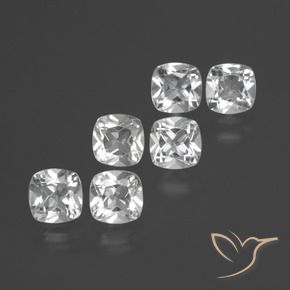 Shop natural 3.00ct Blanc Topaze gems, Coussin, from Brésil at GemSelect. In stock, global shipping!