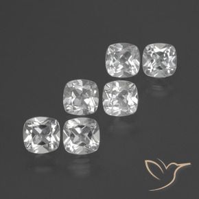 Shop natural 3.04ct Blanc Topaze gems, Coussin, from Brésil at GemSelect. In stock, global shipping!
