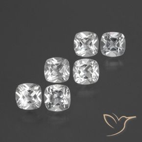 Shop natural 2.91ct Blanc Topaze gems, Coussin, from Brésil at GemSelect. In stock, global shipping!