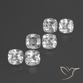 Achetez naturel 2,96ct blanc topaze gems, coupe coussin, en provenance brésil chez gemselect. en stock, livraison internationale!