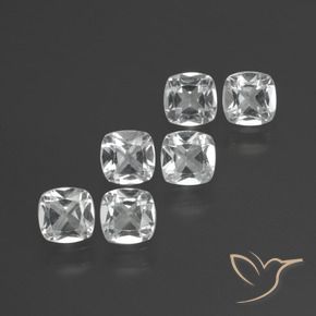 Shop natural 2.69ct Blanc clair Topaze gems, Coussin, from Brésil at GemSelect. In stock, global shipping!