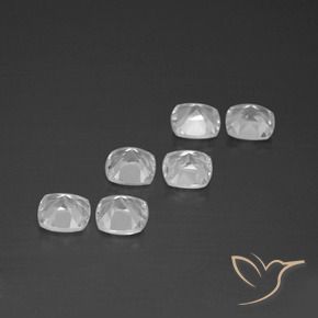 Shop natural 2.86ct Blanc clair Topaze gems, Coussin, from Brésil at GemSelect. In stock, global shipping!