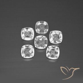 Shop natural 2.68ct Blanc Topaze gems, Coussin, from Brésil at GemSelect. In stock, global shipping!