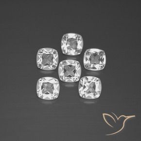 Shop natural 2.85ct Blanc Topaze gems, Coussin, from Brésil at GemSelect. In stock, global shipping!