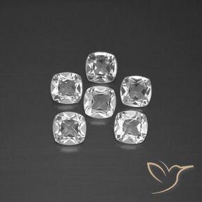 Achetez naturel 2.74ct Blanc clair Topaze gems, Coupe coussin, En provenance Brésil chez GemSelect. En stock, livraison internationale!