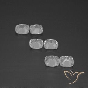 Achetez naturel 2.74ct Blanc clair Topaze gems, Coupe coussin, En provenance Brésil chez GemSelect. En stock, livraison internationale!