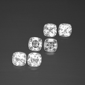 Achetez naturel 3,14ct blanc topaze gems, coupe coussin, en provenance brésil chez gemselect. en stock, livraison internationale!
