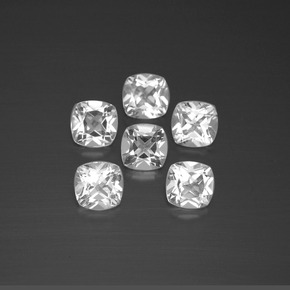Achetez naturel 3,14ct blanc topaze gems, coupe coussin, en provenance brésil chez gemselect. en stock, livraison internationale!