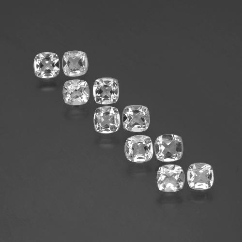Achetez naturel 4,37ct blanc topaze gems, coupe coussin, en provenance brésil chez gemselect. en stock, livraison internationale!