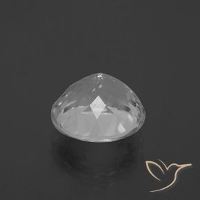 Topaze Blanc clair naturelle Coupe roude, 6.60 ct, VVS-VS
