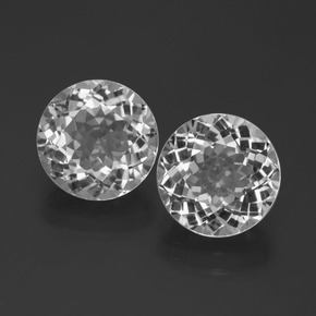 Achetez naturel 6,98ct blanc topaze gems, coupe roude, en provenance brésil chez gemselect. en stock, livraison internationale!