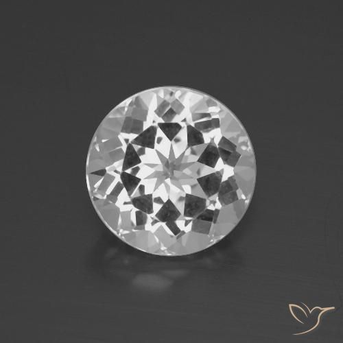 4.50ct Naturel Blanc clair Topaze, Tour, VVS-VS