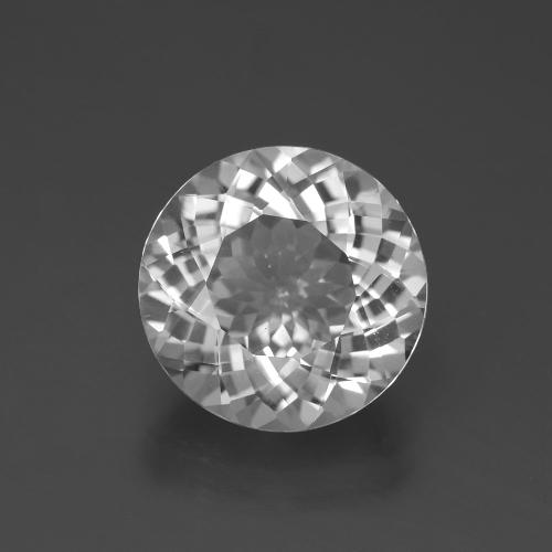 Topaze blanc naturelle coupe roude, 5,31 ct, VVS