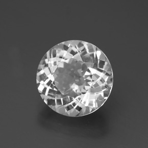 Topaze blanc naturelle coupe roude, 5,31 ct, VVS