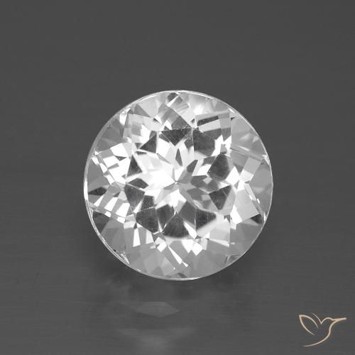 3.51ct Naturel Blanc Topaze, Tour, VVS-VS, Photo A