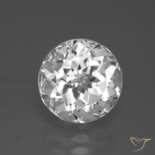 4.14ct Naturel Blanc clair Topaze, Tour, VVS-VS
