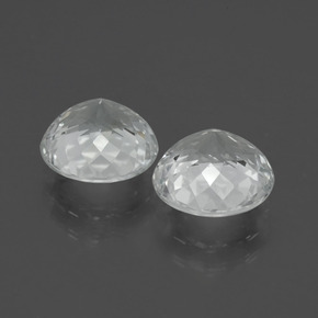 Achetez naturel 7.11ct Blanc clair Topaze gems, Coupe roude, En provenance Brésil chez GemSelect. En stock, livraison internationale!