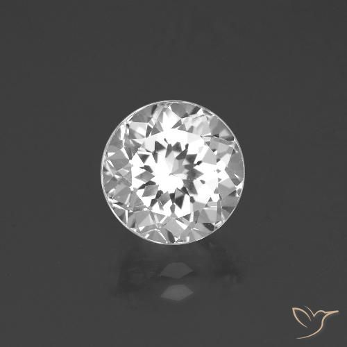3.69ct Naturel Blanc Topaze, Tour, VVS-VS