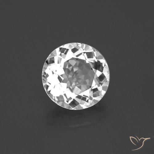 3.51ct Naturel Blanc Topaze, Tour, VVS-VS