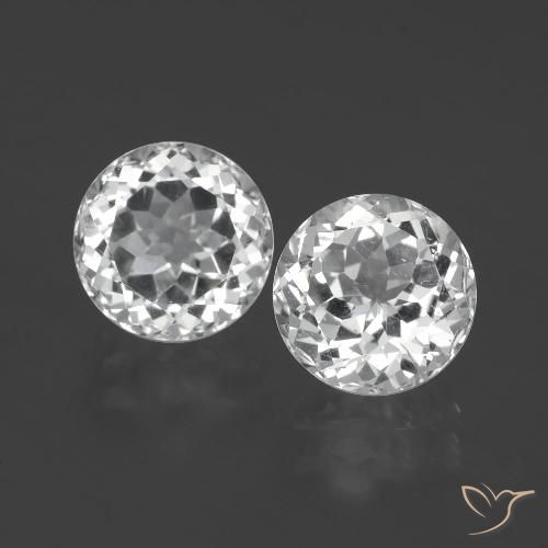 8.00ctw Naturel Blanc clair Topaze, Tour, VS-SI
