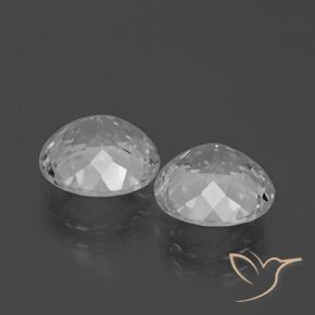Achetez naturel 7,05ct blanc topaze gems, coupe roude, en provenance brésil chez gemselect. en stock, livraison internationale!