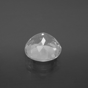 Topaze Blanc clair naturelle Coupe roude, 4.55 ct, VVS-VS