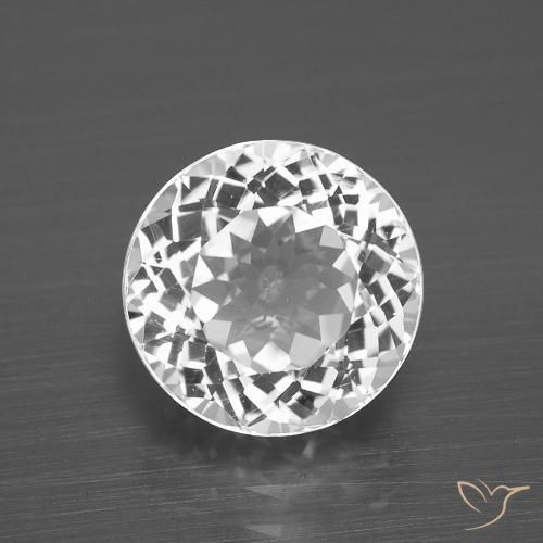 4.49ct Naturel Blanc clair Topaze, Tour, VVS-VS