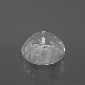 Topaze Blanc clair naturelle Coupe roude, 4.25 ct, VVS-VS