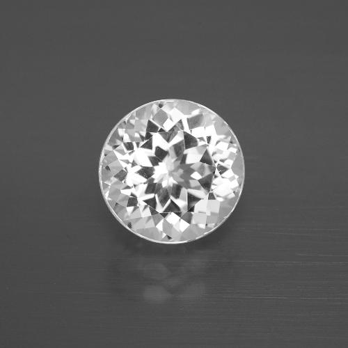 Topaze Blanc naturelle Coupe roude, 3.95 ct, VVS-VS