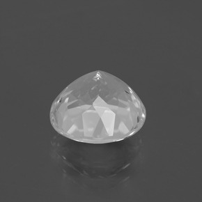 Topaze Blanc clair naturelle Coupe roude, 4.96 ct, VVS-VS
