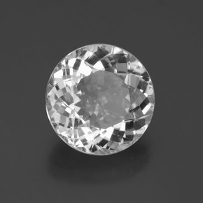 Topaze blanc naturelle coupe roude, 4,96 ct, VS
