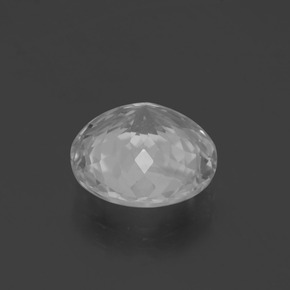 Topaze blanc naturelle coupe roude, 4,96 ct, VS