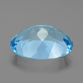 Topaze Bleu ciel naturelle Coupe ovale, 22.01 ct, VVS