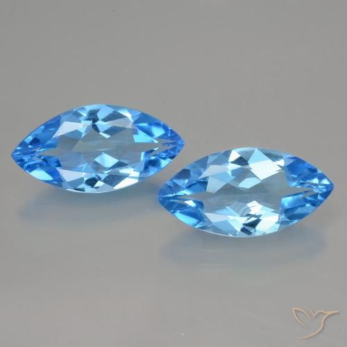 Shop natural 8.14ct Bleu Suisse Topaze gems, Marquise, from Brésil at GemSelect. In stock, global shipping!