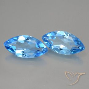 Shop natural 8.14ct Bleu Suisse Topaze gems, Marquise, from Brésil at GemSelect. In stock, global shipping!