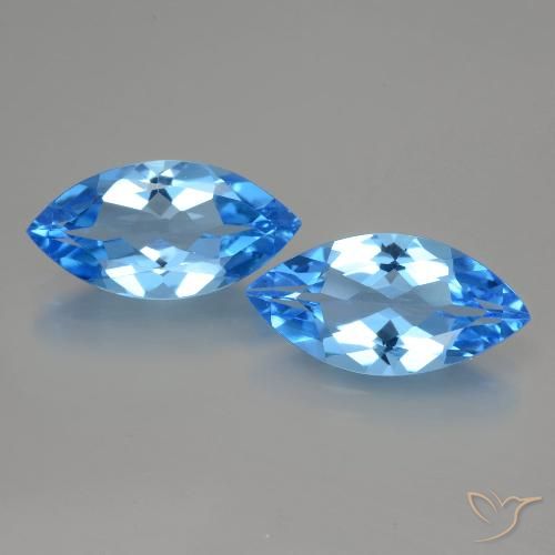 Shop natural 8.48ct Bleu Suisse Topaze gems, Marquise, from Brésil at GemSelect. In stock, global shipping!