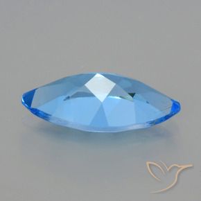 Topaze bleue naturelle marquise, 4,30 ct, VVS-VS
