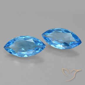 Shop natural 7.21ct Bleu Suisse Topaze gems, Marquise, from Brésil at GemSelect. In stock, global shipping!