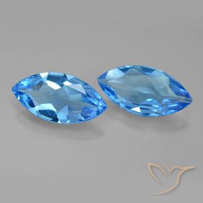 Shop natural 6.53ct Bleu Suisse Topaze gems, Marquise, from Brésil at GemSelect. In stock, global shipping!
